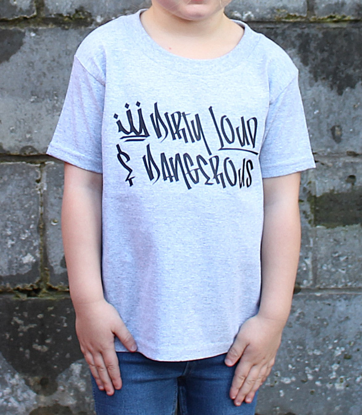 Kids STRAIGHT UP Tee - Grey